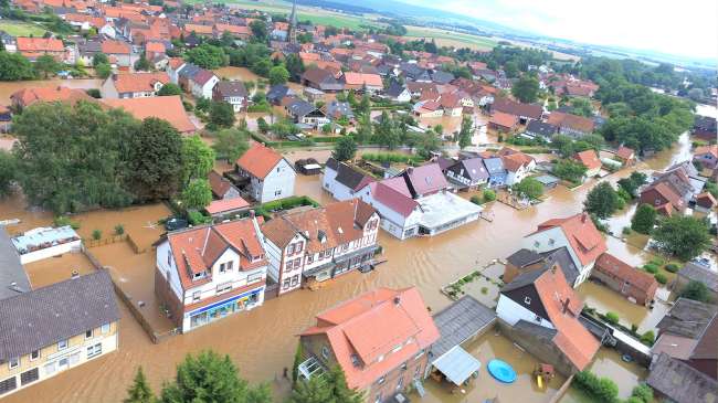 Hochwasser Rhüden 2021